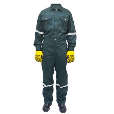 100% Cotton 220g Dark Green Flame Retardant Coverall