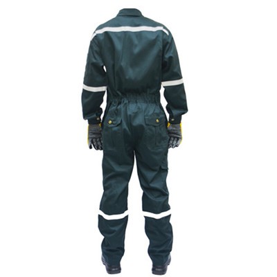 100% Cotton 220g Dark Green Flame Retardant Coverall