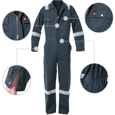 100% Cotton Dark Green Fire Retardant Work Coveralls