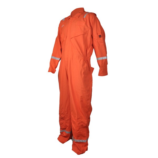 98% cotton 2%anti-static Fireproof anti acid oil water proof fire retardant coverall