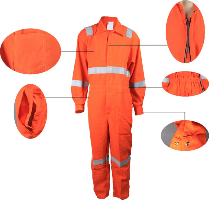 Firefighter fireproof safety garment fire resistant coveralls