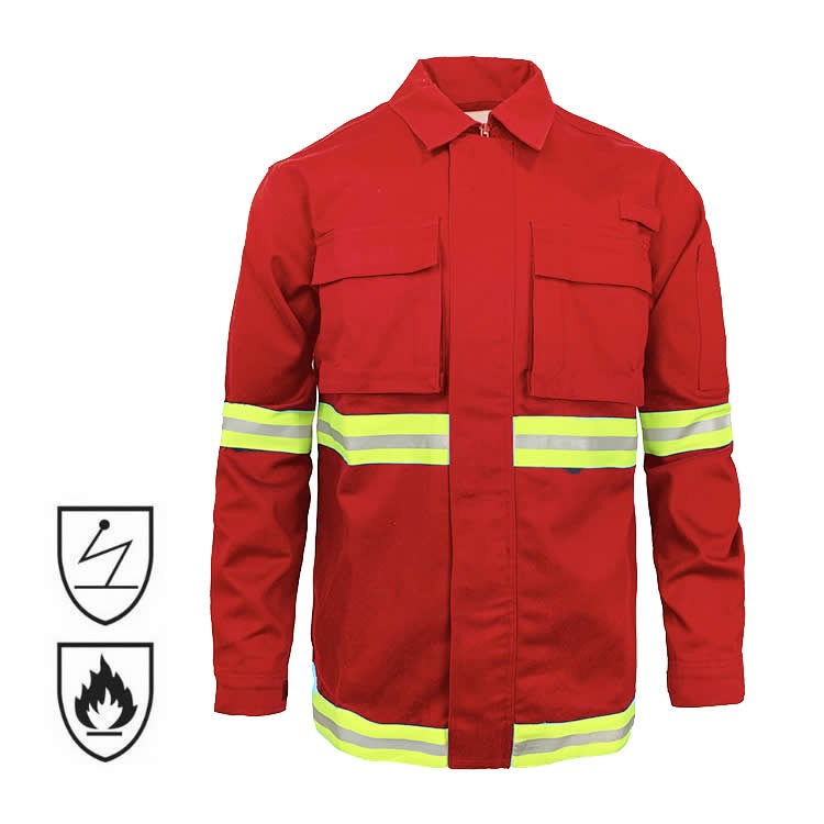 Oil Field Industrial Flame Retardant Anti Static Work Jacket