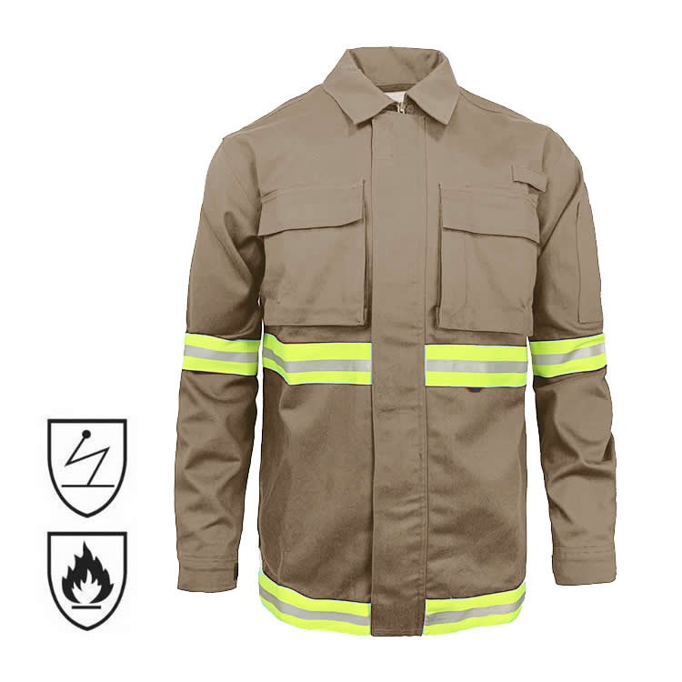 Oil Field Industrial Flame Retardant Anti Static Work Jacket