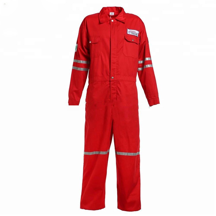 Red FR coveralls safety fireproof flame resistant coverall