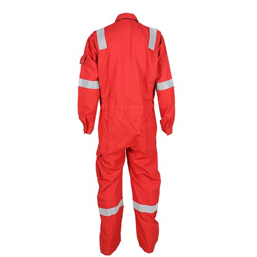EN11612 Red Reflective Flame Retardant  Cotton Coveralls 
